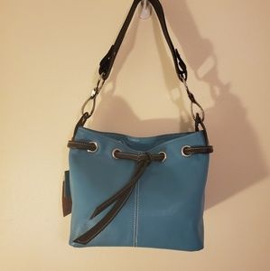 NWT Vera Pelle - Turquoise Italian Leather Purse
